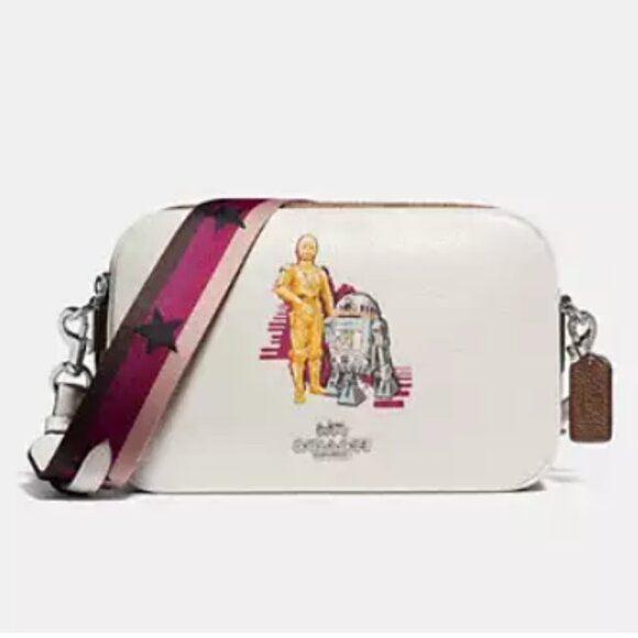 NWT Star Wars X Coach Jes Crossbody In Signature Canvas With C3PO And R2D2 - Picture 1 of 6